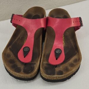 Birkenstock Pink Thong Sandals Size 36